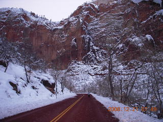 Zion National Park - icicle arch pre-dawn