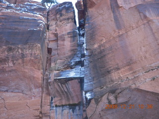 Zion National Park - Emerald Pools hike - icy falls
