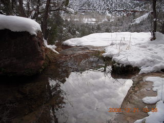 Zion National Park - Emerald Pools hike - falling icicles