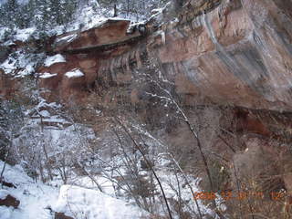 140 6qm. Zion National Park - Emerald Pools hike - icicles