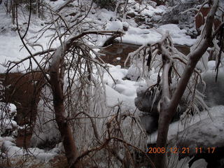 Zion National Park - Emerald Pools hike - a few icicles