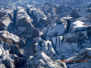 203 6qm. aerial - Zion National Park with Angels Landing