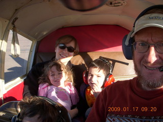 Amy and kids and Adam in N4372J