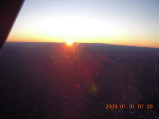 aerial sunrise