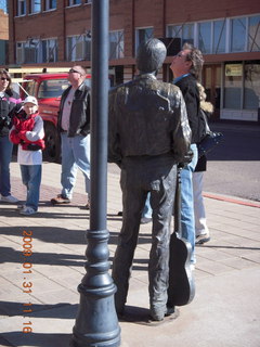 Standing in the Corner in Winslow Arizona