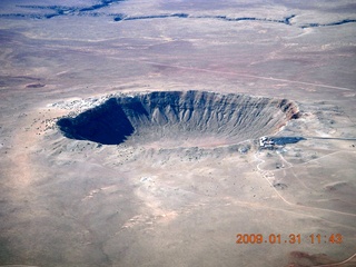 57 6rx. aerial - meteor crater