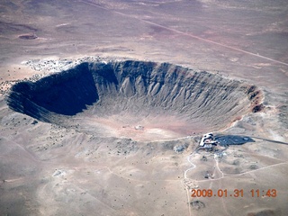 59 6rx. aerial - meteor crater