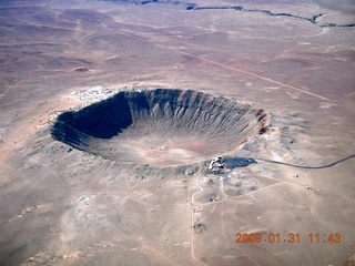 60 6rx. aerial - meteor crater