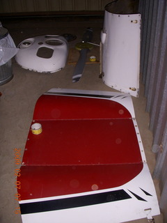 n4372j in hanger - old engine