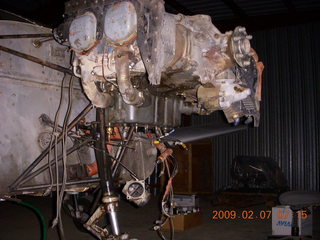 n4372j in hanger - old engine