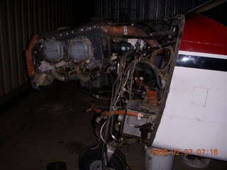 n4372j in hanger - new engine