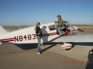 n4372j in hanger - old engine