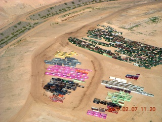 Coolidge trip with Sean and Kristina - aerial - colors shipping pallets