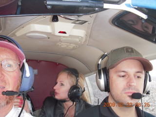 Coolidge trip with Sean and Kristina - Adam in right seat flying in N8483R