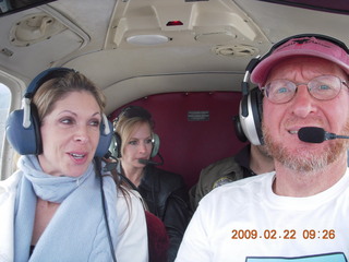 Amanda, Kristina, and Adam flying in N8483R