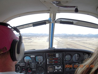 aerial - Adam landing at Prescott Airport (PRC)