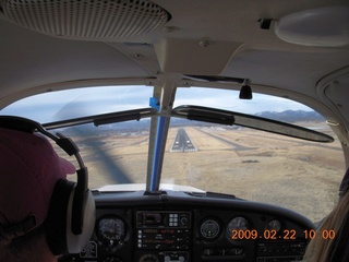 aerial - Adam landing at Prescott Airport (PRC)