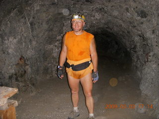 984 6t3. Cave Creek mine hike - Adam at the Mine