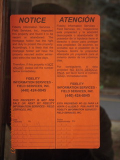 301 Ashbourne Road, Elkins Park, paper on door