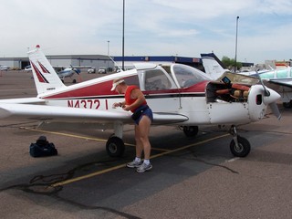 Adam flying N4372J with new engine