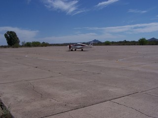 Adam and N4372J at Ajo Airport (P01) - Ken's picture