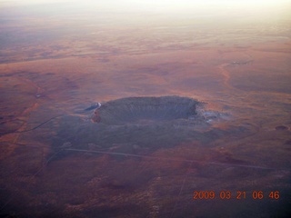 68 6tm. aerial - meteor crater