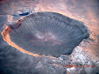 72 6tm. aerial - meteor crater