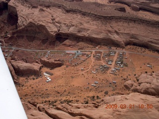 aerial - Monument Valley camping area