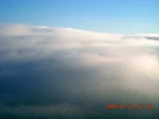 aerial - clouds in the Superstition Mountains