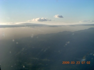 aerial - clouds in the Superstition Mountains