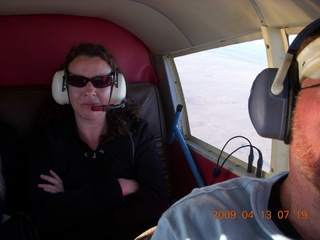 Grand Canyon trip - Judy flying in N4372J