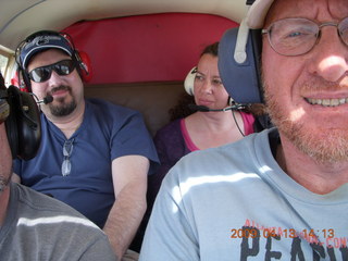 Grand Canyon trip - Mitch, Judy, and Adam flying in N4372J