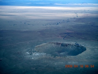 4 6ug. aerial - meteor crater
