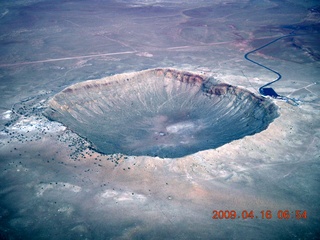 6 6ug. aerial - meteor crater