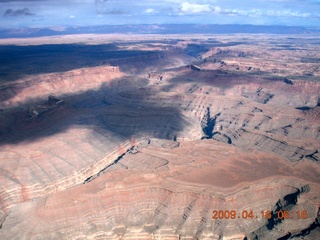 61 6ug. aerial - north of Monument Valley