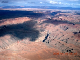 62 6ug. aerial - north of Monument Valley