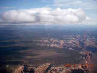 68 6ug. aerial - north of Monument Valley