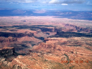 73 6ug. aerial - north of Monument Valley