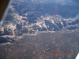 78 6ug. aerial - north of Monument Valley