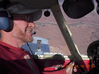 160 6ug. Adam flying N4372J over Canyonlands