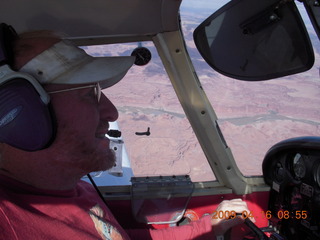 161 6ug. Adam flying N4372J over Canyonlands