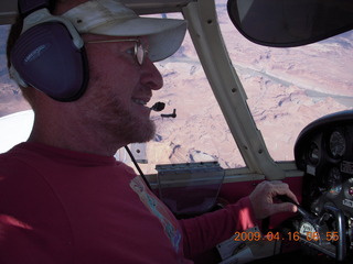 162 6ug. Adam flying N4372J over Canyonlands