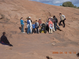226 6ug. Arches National Park - hikers