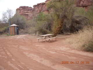 Canyonlands - Lathrop trail hike - picnic tables