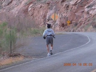 Moab morning run - Route 191 and 128 (Scenic Drive)