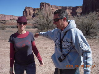 15 6uj. folks filming documentary at Mineral Canyon (UT75)