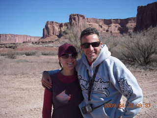 16 6uj. folks filming documentary at Mineral Canyon (UT75)