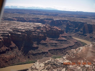 aerial - Green River near Mineral Canyon (UT75)