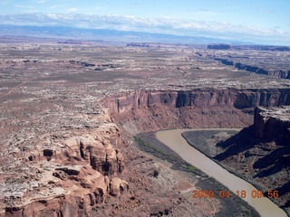 aerial - Green River near Mineral Canyon (UT75)