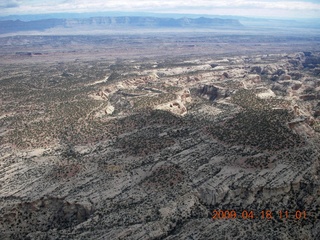 aerial - Green River near Mineral Canyon (UT75)